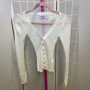 Weekday The Editor Ribbed Crop Top